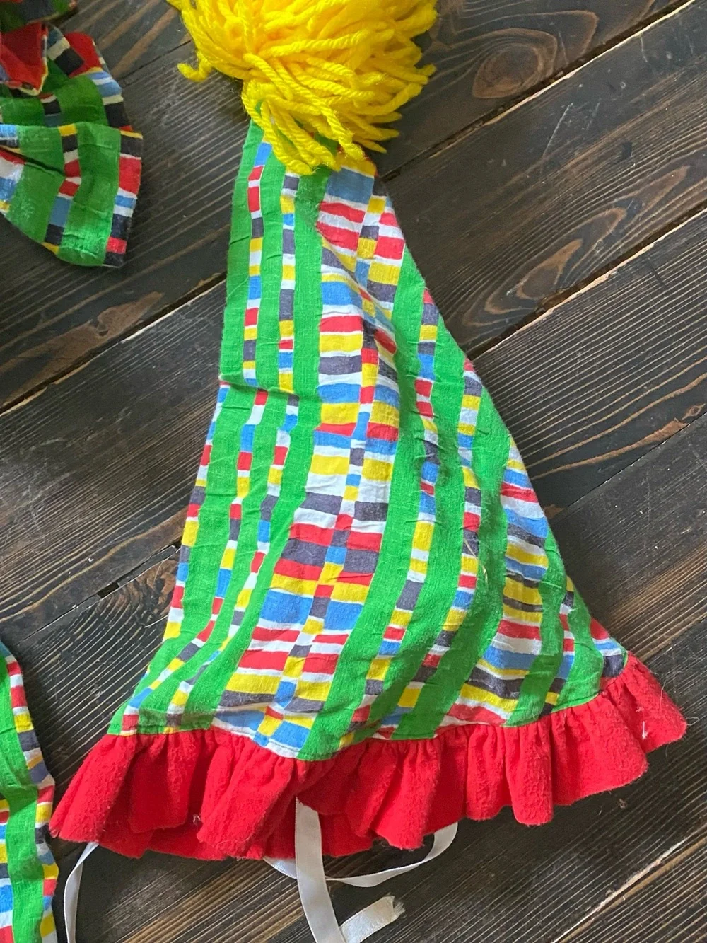 Colorful Vintage Kids Clown Costume